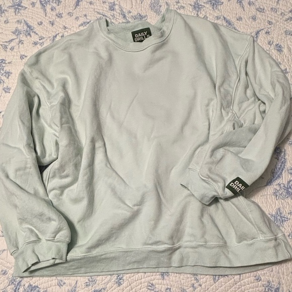 DAILY DRILLS OVERSIZED CREWNECK-SURF-XS/S - Picture 1 of 5